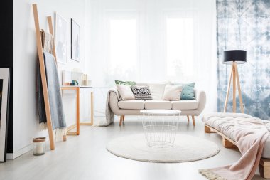Minimalist boho yatak odası