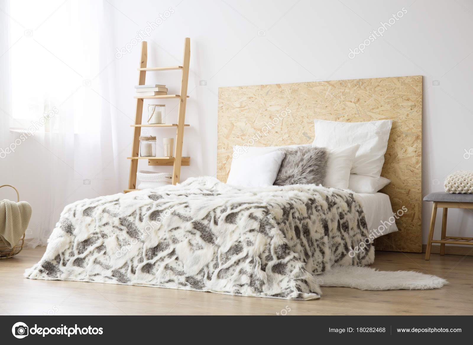 Patterned Bedsheets On King Size Bed Stock Photo By Photographee Eu 180282468 Patterned Bedsheets On King Size Bed, Patterned King Bed Sheets
