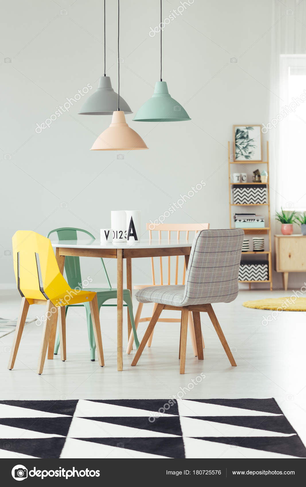 Grey And Yellow Dining Room Royalty Free Photo Stock Image By C Photographee Eu 180725576