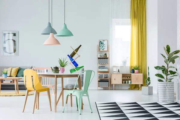 Pastel gezellige woonkamer — Stockfoto