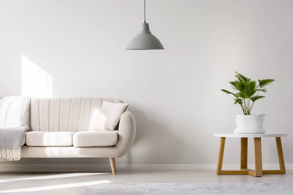 Gray lamp in living room — Stock Photo, Image