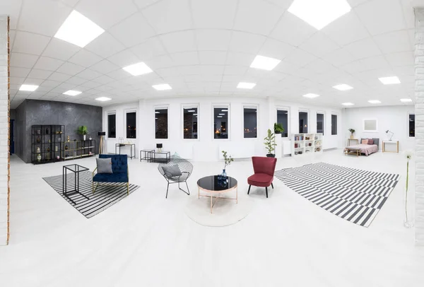 Stora vita rummet inredning — Stockfoto