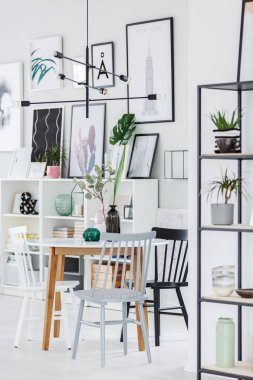 Raf ve yemek masası