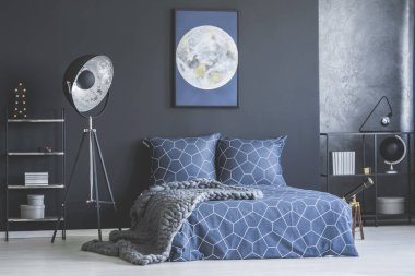 Yatak odası iç Moon afiş