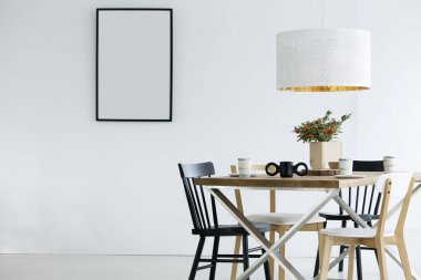 Mockup basit yemek odası