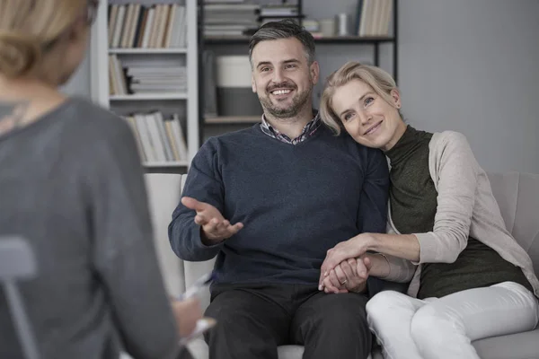 Par under äktenskaplig terapi — Stockfoto