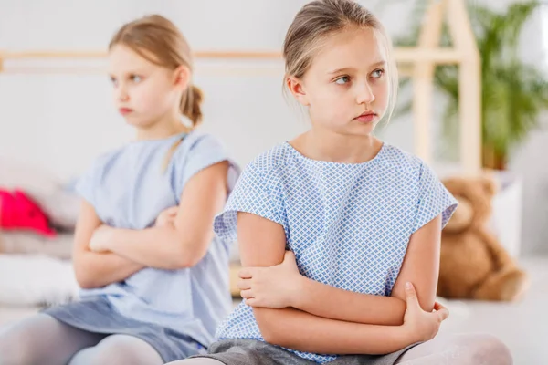 Menina triste após briga — Fotografia de Stock