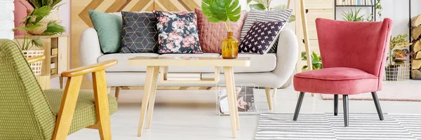 Buntes Wohnzimmer-Interieur — Stockfoto