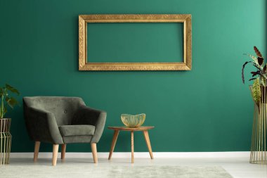 Yeşil Daire iç mockup ile