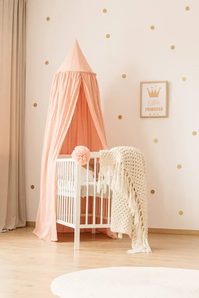 Interior kamar tidur anak Pink — Stok Foto