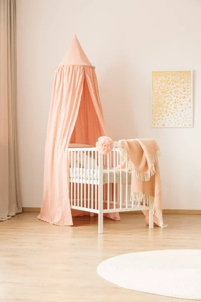 Interiér ložnice pastelové dítěte — Stock fotografie