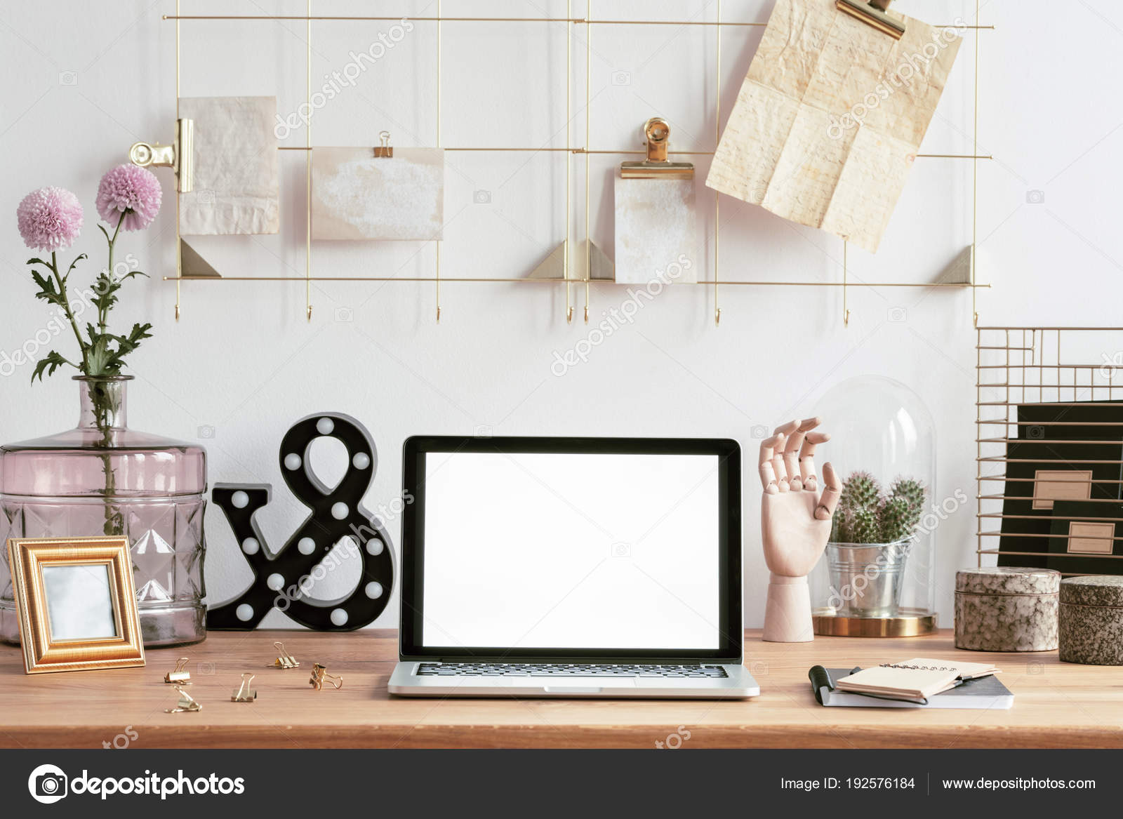 Laptop Frame Organizer And Decorations Stock Photo Photographee Laptop Frame Organizer And Decorations Stock Photo
