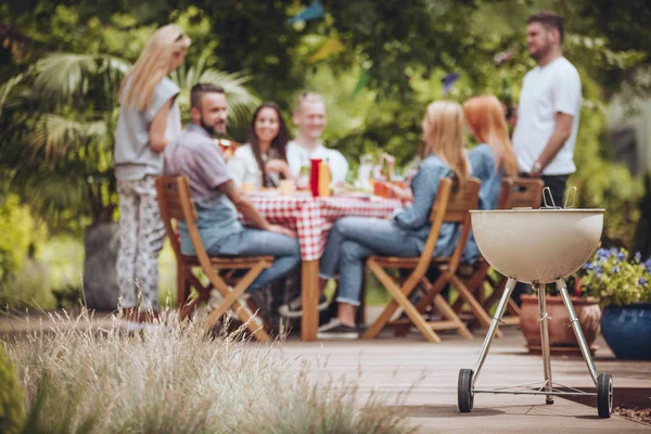 Grill w ogrodzie — Zdjęcie stockowe