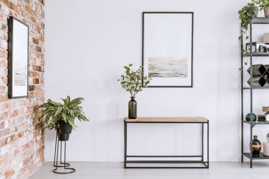 Basit salon posteri ile