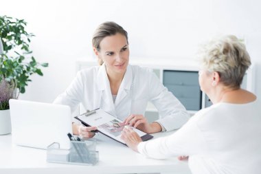 Diyetisyen'ın ofisinde randevu