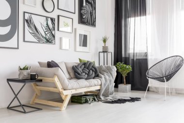 Kontrast oturma odası iç