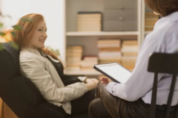 Woman during psychotherapy — Stock Photo, Image