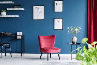 Oturma odası iç çalışma alanı ile