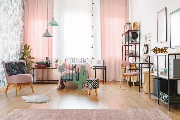 现代奥斯曼风格的卧室 — 图库照片