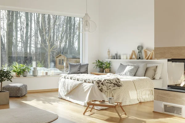 Hotel room interior with nice view — Stock Photo, Image