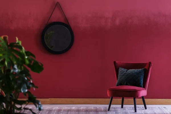 Sala de estar roja y negra — Foto de Stock