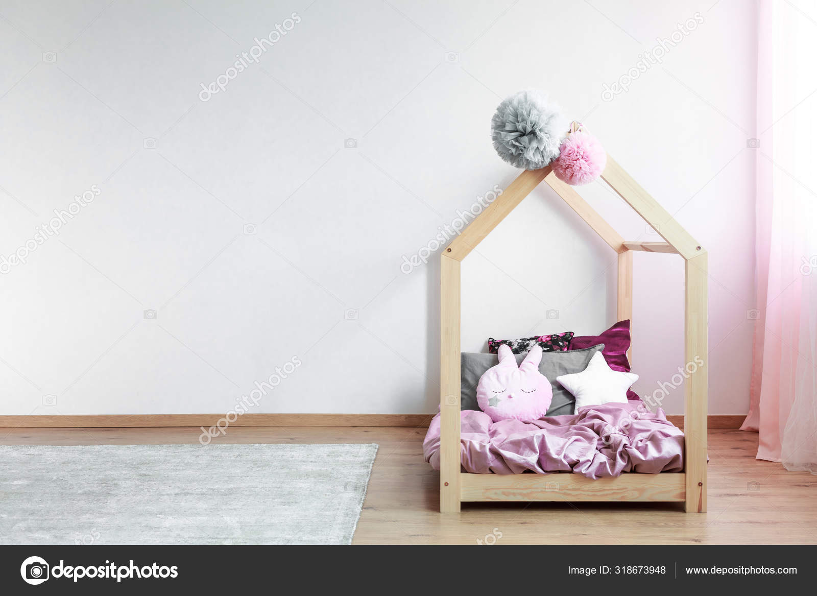 scandinavian baby bed