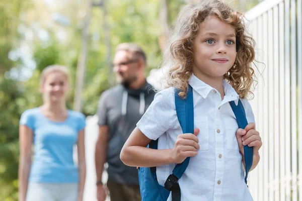 Jongen klaar voor schol — Stockfoto