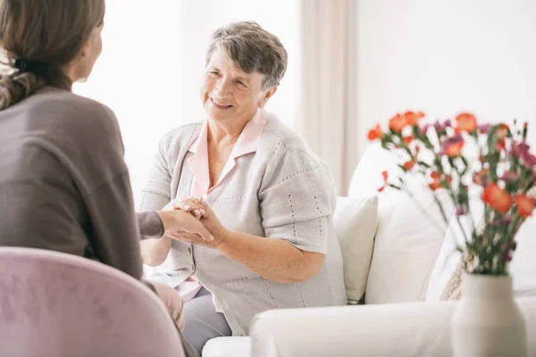 Gespräch mit einem Patienten — Stockfoto