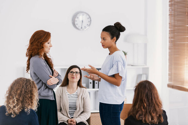 Women's issue support group for females with problems