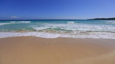 Sarı Karayipler beach okyanus dalgaları