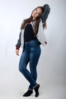 sıcak bir kazak güzel kız