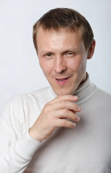 The man with the flask of water — Stock Photo, Image