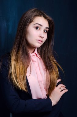 güzel bir kız ceket