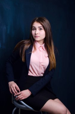 güzel bir kız ceket