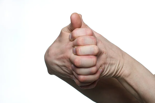 Чоловік Грає Пальцями — стокове фото