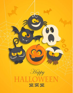 Poster, banner for Halloween Party Night. clipart