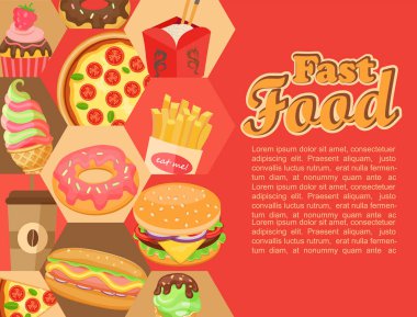 Fast food şablon poster