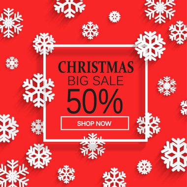 Noel indirimi afişi