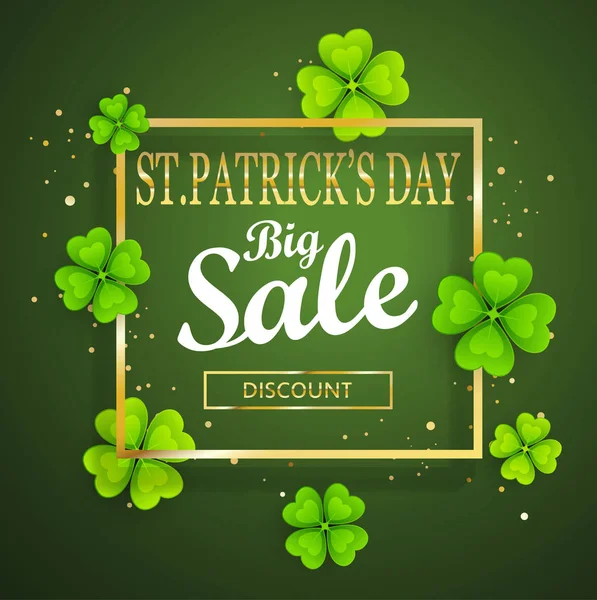 Του St.Patrick ημέρα μεγάλη πώληση πρότυπο — Διανυσματικό Αρχείο