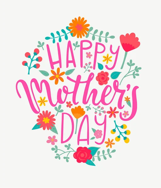 Happy Mother's day card — Stock Vector