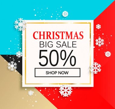 Noel büyük satışı büyük başlığı