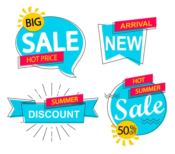 Set of sale, discounts labels. — Stock Vector