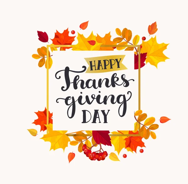 Mutlu Şükran günü afiş.