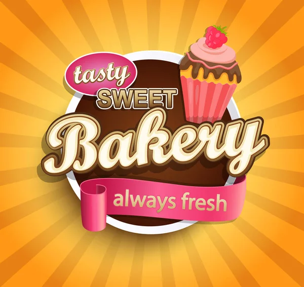 Sweet bakery label. — Stock Vector
