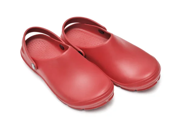 Crocs schoenen geïsoleerd op wit — Stockfoto