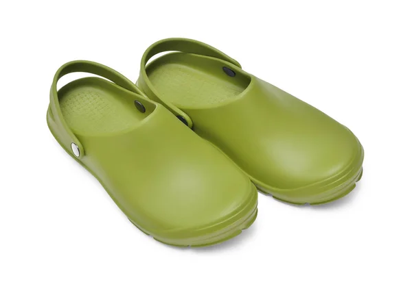 Crocs schoenen geïsoleerd op wit — Stockfoto