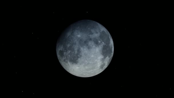 Zeitraffer Der Mondphasen Vom Narrenmond Zur Mondsichel — Stockvideo