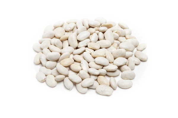White pinto beans isolated on white background — Stock Photo, Image