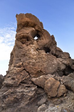 Tufa rock formation near Pyramid Lake, Nevada clipart