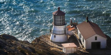 Kuzey Kaliforniya'da Point Reyes Milli Seashore feneri